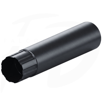 Rura spustowa stalowa ⌀ 90 długość 4m firmy KROP kolor czarny